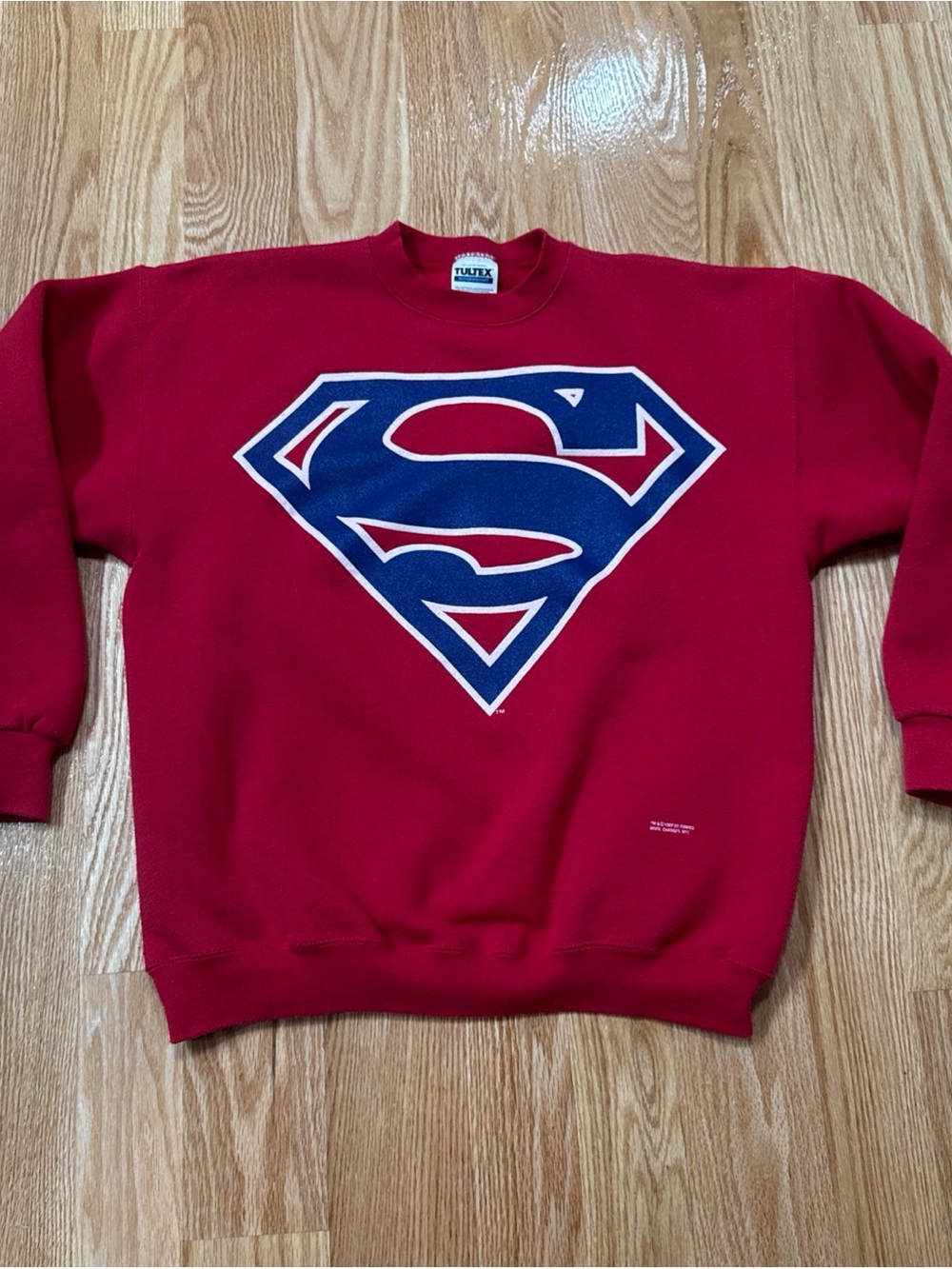 Vintage Superman Crewneck Sweatshirt Unisex Large DC Comics 1997 Tultex USA